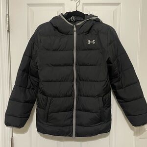 Boys Under Armour Hooded Puffer Jacket - Size XL